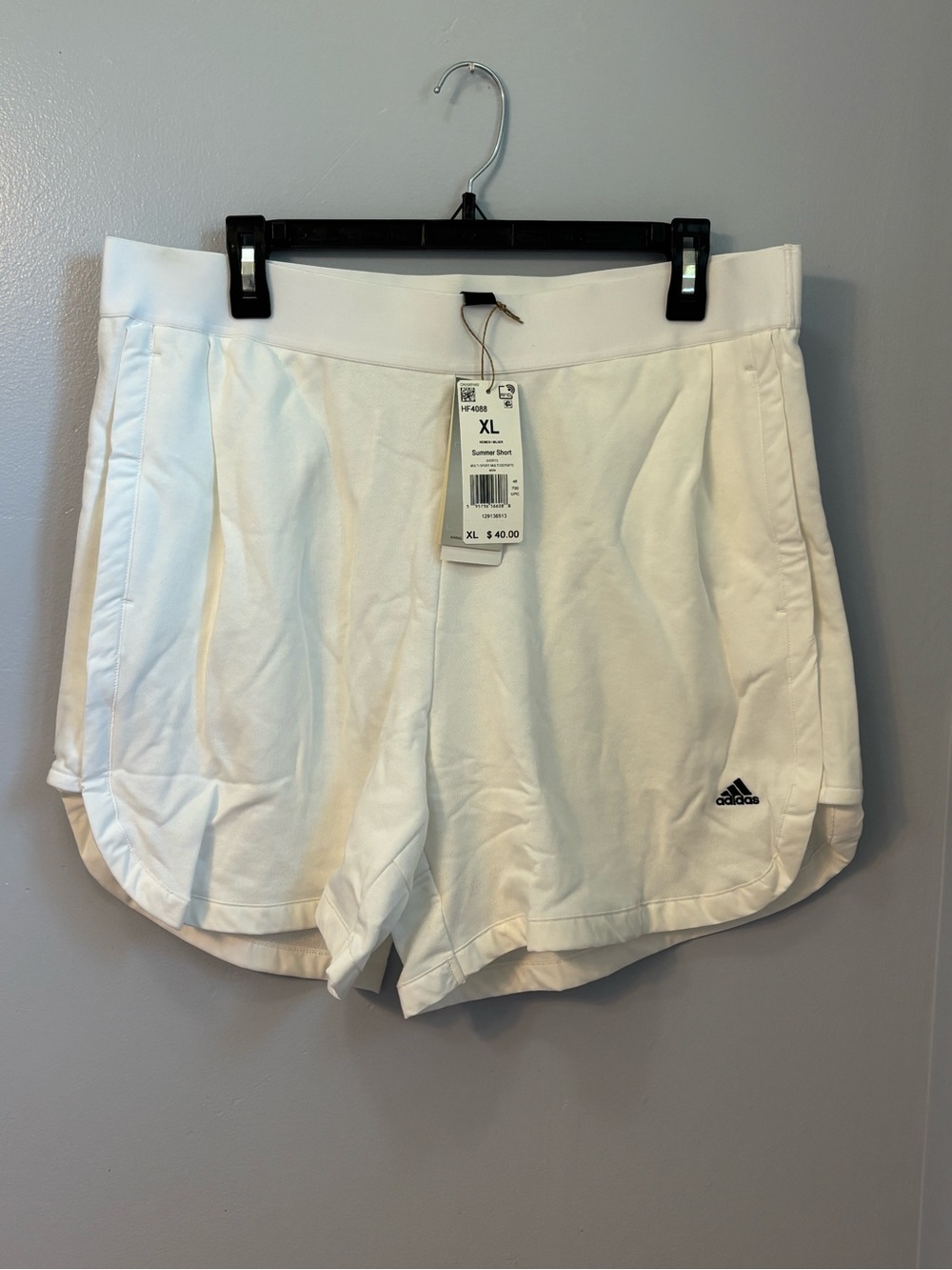 Adidas White Summer Shorts Women’s Size XL NWT